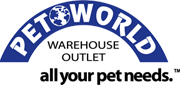 pet world logo black text